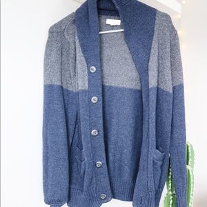 Men’s Sonoma Button Down Striped Sweater (Size M)